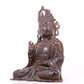 A serene gilt bronze Guanyin statue