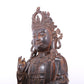 A serene gilt bronze Guanyin statue