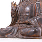 A serene gilt bronze Guanyin statue