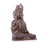 A serene gilt bronze Guanyin statue