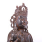 A serene gilt bronze Guanyin statue