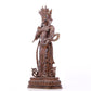 A serene gilt bronze Bodhisattva statue