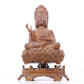 A serene gilt bronze Guanyin statue