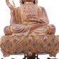 A serene gilt bronze Guanyin statue