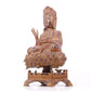 A serene gilt bronze Guanyin statue