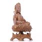 A serene gilt bronze Guanyin statue