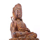 A serene gilt bronze Guanyin statue