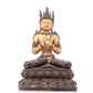 A serene gilt bronze Bodhisattva statue