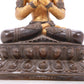 A serene gilt bronze Bodhisattva statue