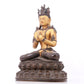 A serene gilt bronze Bodhisattva statue