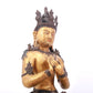 A serene gilt bronze Bodhisattva statue