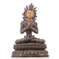 A serene gilt bronze Bodhisattva statue