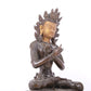 A serene gilt bronze Bodhisattva statue