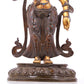 A serene gilt bronze statue of Tara