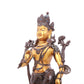 A serene gilt bronze statue of Tara