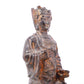 A serene gilt bronze statue of God of Wealth