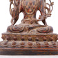 A serene gilt bronze Bodhisattva statue