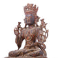 A serene gilt bronze Bodhisattva statue