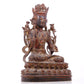 A serene gilt bronze Bodhisattva statue