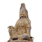 A serene gilt bronze Guanyin statue