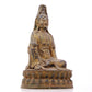 A serene gilt bronze Guanyin statue