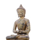 A serene gilt bronze statue of Gautama Buddha