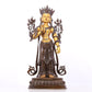A stunning gilt bronze statue of Manjushri Bodhisattva