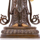 A stunning gilt bronze statue of Manjushri Bodhisattva