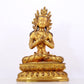 A stunning gilt bronze Bodhisattva statue