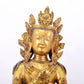 A stunning gilt bronze Bodhisattva statue