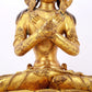 A stunning gilt bronze Bodhisattva statue