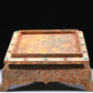 An Elaborate White Jade Gold-Mounted Blueing 'Dragon' Seal With A Gilt-Bronze 'Dragon' Stand
