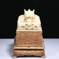 An Elaborate White Jade Gilt-Bronze-Mounted 'Dragon' Seal