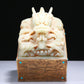 An Elaborate White Jade Gilt-Bronze-Mounted 'Dragon' Seal