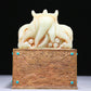 An Elaborate White Jade Gilt-Bronze-Mounted 'Dragon' Seal