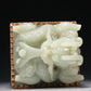 A Marvelous White Jade Gold-Mounted Gem-Inlaid 'Dragon' Seal