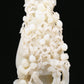 An Elaborate White Jade 'Figures Picking Peaches' Vase With Imperial Poem Inscriptions From Qianlong Period