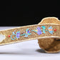 An Elaborate White Jade Gold-Mounted 'Bird& Flower' Ruyi Scepter