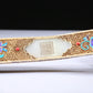 An Elaborate White Jade Gold-Mounted 'Bird& Flower' Ruyi Scepter