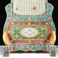 An Elaborate Imperial Cloisonne White Jade-Inlaid 'Dragon& Auspicious Cloud' Table Screen With Imperial Poem Inscriptions From Qianlong Period