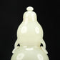 A Superb White Jade Gourd-Form Vase