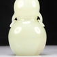 A Superb White Jade Gourd-Form Vase