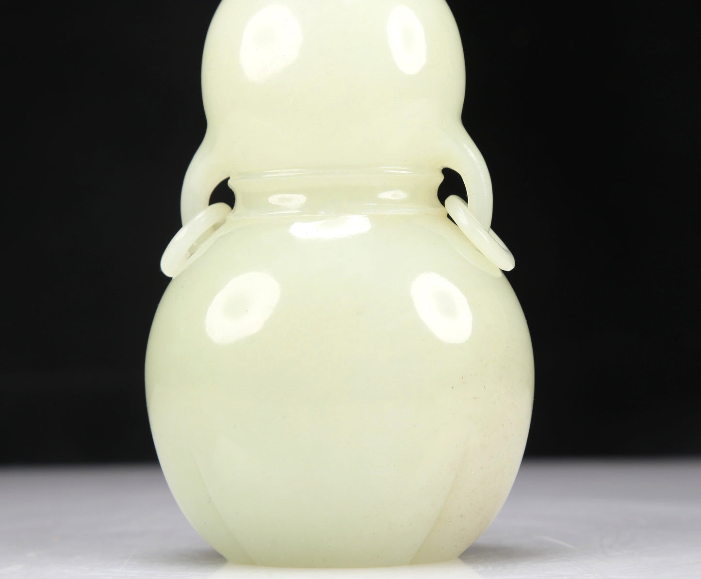 A Superb White Jade Gourd-Form Vase