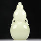 A Superb White Jade Gourd-Form Vase