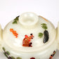 A Superb White Jade Gem-Inlaid 'Figure' Censer