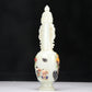 A Superb White Jade Gem-Inlaid 'Figure' Vase And Cover