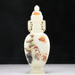 A Superb White Jade Gem-Inlaid 'Figure' Vase And Cover