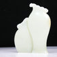 An Excellent White Jade Double-Vase