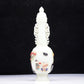 An Excellent White Jade Gem-Inlaid 'Figure' Vase