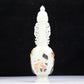 An Excellent White Jade Gem-Inlaid 'Figure' Vase